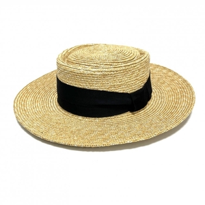  рисовое поле средний шляпа магазин соломенная шляпа натуральный . дерево пшеница .. голова .57.5cm канотье шляпа шляпа 16979 [.... отдел черепаха иметь магазин ]