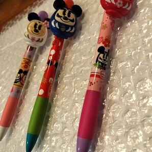 ディズニー だるま 正月 ボールペン 中古