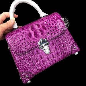  весна. специальная цена распродажа крокодил женский ручная сумочка . кожа натуральная кожа сумка сумка на плечо плечо .. фиолетовый 