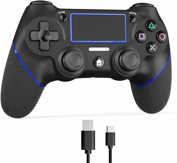 PS4コントローラー★ワイヤレス 大容量バッテリー Bluetooth ワイヤレスコントローラー 互換 連射機能