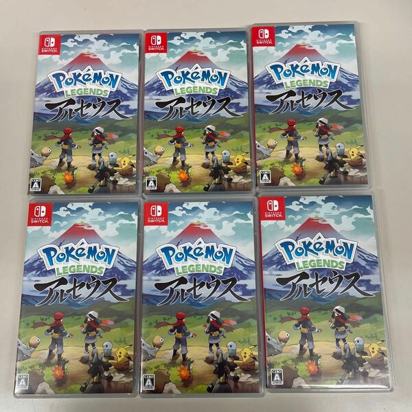 中古　Switch ポケットモンスター　アルセウス　Pokemon LEGENDS アルセウス　6本