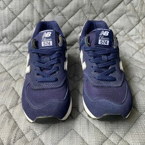 美品 New Balance 574 Classic ニューバランス 574 クラシック　ネイビー×ホワイト　23.5