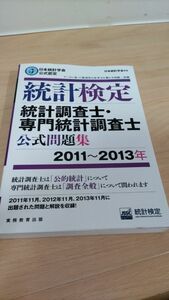 統計検定　統計調査士・専門統計調査士公式問題集　2011〜2013年