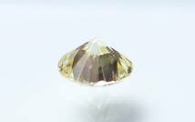 【100円～】VS2！0.656ｃｔ 天然ダイヤ LIGHT YELLOW（ナチュラルカラー）GOOD_画像4