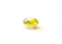 【100円～】0.198ct 天然ダイヤ Fancy Deep Yellow (ナチュラルカラー) SI2 OVカット_画像4