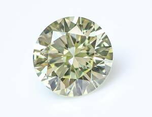 【100円～】VS1！0.694ct 天然ダイヤ Light Yellow (ナチュラルカラー) VERY GOOD！