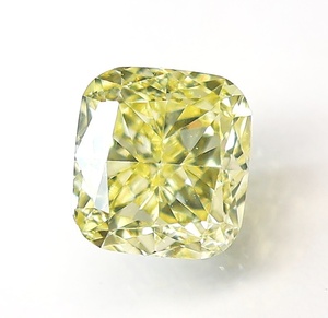 [100 jpy ~]VS1!0.321ct natural diamond Fancy Yellow( natural color ) judgment document 