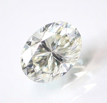 【100円～】VS1！0.455ct 天然ダイヤ Lカラー (ナチュラルカラー) OVカット_画像1