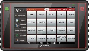 LAUNCH X431 PADVII obd2 車両診断機　テスター 日本語対応、J2534プログラミングツール、13.3インチ