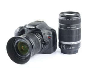 07152cmrk Canon EOS Kiss X4 + EF-S 18-55mm IS EF-S55-250mm IS двойной zoom линзы 1800 десять тысяч пикселей APS-C цифровой однообъективный зеркальный камера 