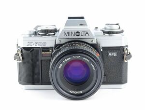 07109cmrk MINOLTA X-700 + New MD 50mm F1.7 MF一眼レフカメラ 標準レンズ MDマウント