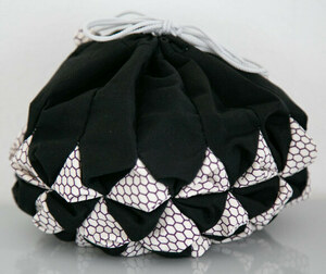 [ free shipping ] Japanese style pouch black hand made handmade goods 
