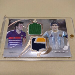 FUTERA UNIQUE VERSUS MICHEL PLATINI ＆ DIEGO MARADONA 49枚限定 JERSEY CARD ミシェル・プラティニ ＆ ディエゴ・マラドーナ 激レア多色