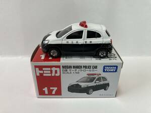 No.17 日産 マーチ パトカー （ 1/58スケール トミカ）