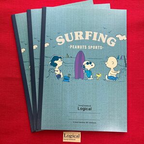 SNOOPY スヌーピー　SURFING サーフィン　ノート　3冊B5 6.5