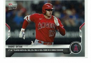 【大谷翔平】2021 MLB Topps Now 1st AL Player with 45+ Hrs, 25+ SBs & 100+ Runs in a Single Season #878