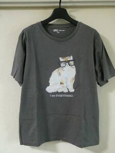 【クリックポスト発送】ユニクロ×PAUL & JOE★猫の半袖Tシャツ★XL