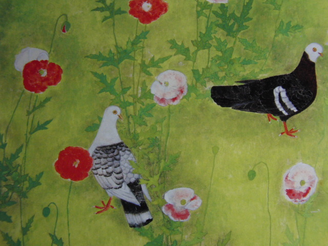 Uemura Shoko, [Unter den Blumen], Aus einer seltenen Sammlung von Rahmenkunst, In guter Kondition, Neuer Rahmen inklusive, Japanischer Maler, Porto inklusive, Malerei, Ölgemälde, Natur, Landschaftsmalerei