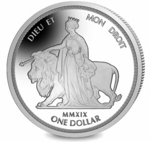 ウナとライオン 英国・イギリス領 ヴァージン諸島 BVI ニッケル硬貨 コイン 2019年版 ※銀貨・シルバーコインではない