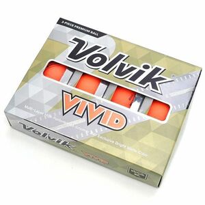 K05160 新品 Volvik/VIVID ゴルフボール 1ダース(12球) ピンク ボルビック メンズ