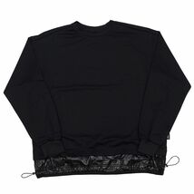 E0513S 新品 FFF ESTNATION/ L/S テックシャツ 【サイズ：M】 ブラック ストレッチ 日本製 エストネーション_画像1