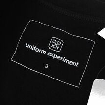 E0538S 新品 uniform experiment/ L/S GRAPH CHECK CUT&SEWN カットソー【サイズ：3】ブラック Tシャツ ユニフォーム エクスペリメント_画像4