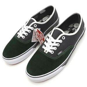 E0551S 新品 VANS × BOTANIZE/AUTHENTIC スニーカー【サイズ：US8(26cm)】ASPHALT/GREEN WATER-TECH オーセンティック バンズ ボタナイズ