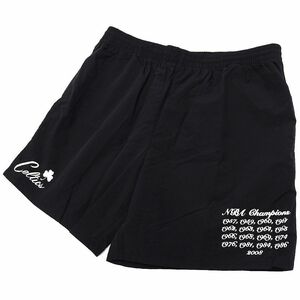 K04183L21 新品 Mitchell&Ness/ボストンセルティックス ナイロンショートパンツ【サイズ：XL】ブラック NBA ミッチェルアンドネス