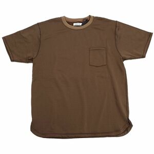 E05126 新品 nonnative/DWELLER S/S TEE POLY FLEECE POLARTEC Tシャツ【サイズ：1】ブラウン NN-C4014 ノンネイティブ