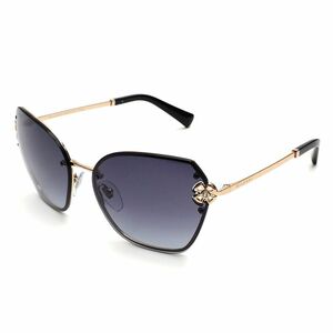 E05254 unused goods BVLGARI/fioreva- sunglasses [ size :60*16-135] Gold / black BV6152B Italy made BVLGARY lady's 