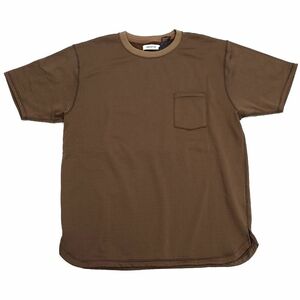 E05128 新品 nonnative/DWELLER S/S TEE POLY FLEECE POLARTEC Tシャツ【サイズ：3】ブラウン NN-C4014 ノンネイティブ