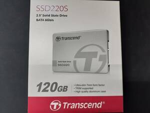 ★SSD220Ｓ　SATA 6Gb/s 2.5”Sollid State Drive 120GB Transcend 未使用★