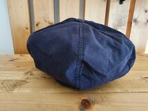 【美品】KIJIMA TAKAYUKI COOLMAX BIG CASQUETTE サイズ2 NAVY キジマタカユキ キャスケット 帽子 ハンチング ネイビー_画像4