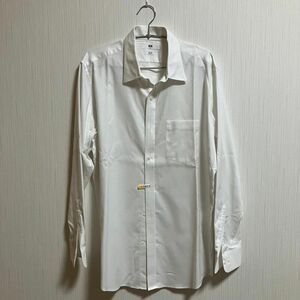 UNIQLO 長袖ワイシャツ(白/ホワイト) MENS XL (slim fit)