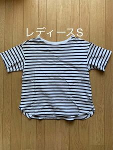 Tシャツ　ボーダー　半袖　レディースS