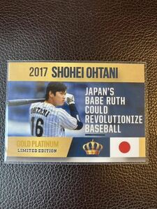 【希少】　大谷翔平 2017 GOLD PLATINUM ルーキーカード 限定品