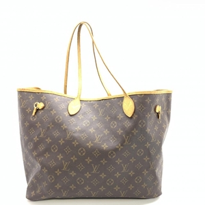 LOUIS VUITTON ルイヴィトン M40157 ネヴァーフルGM トートバッグ モノグラム ブラウン ベージュ ゴールド レディース 管理HS37431