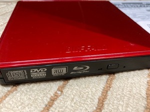 [USED]BUFFALO BDXL соответствует USB2.0 для портативный Blu-ray Drive W кабель место хранения модель красный BRXL-PC6VU2-RDC