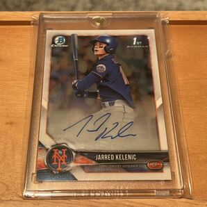 Jarred Kelenic 2018 Bowman Chrome Draft Auto 直筆サインカードの画像1