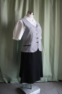 OL uniform * office work clothes SelectStage check the best * beautiful shape black skirt set 7 number /S