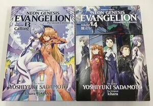 新世紀エヴァンゲリオン14巻+13巻 プレミアム限定版 EVANGELION Premium Edition 計2冊セット＋ミニクリアファイル 漫画 貞本義行 中古