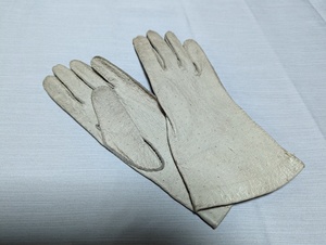 ホワイトペッカリー Grandoe 6.5 ヴィンテージ 革手袋 XS