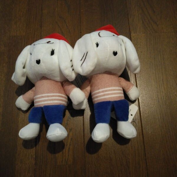 犬 ぬいぐるみ 2個セット