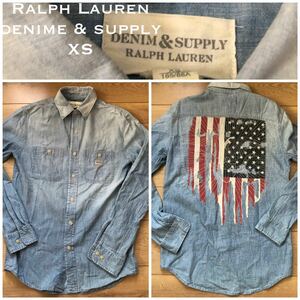 ラルフローレン　デニム＆サプライ長袖シャツ デニムシャツ 長袖 シャツ s デニム Ralph Lauren denim & supply USA