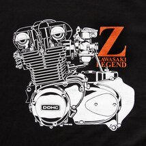 ★半額セール!!★「Z KAWASAKI LEGEND」（Sサイズ）エンジンTシャツ KAWASAKI Z1 Z2 Z750 Z900 Z1000 当時物 旧車 カワサキ70’s_画像4