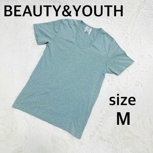 BEAUTY＆YOUTH Tシャツ Vネック 半袖