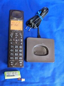  bacteria elimination ending postage 185 jpy sharp cordless telephone machine cordless handset JD-KS100 Brown ( control NO,04204)