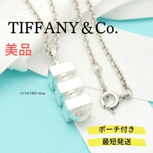 【美品】ティファニー TIFFANY＆Co. グルーヴ タワー パロマピカソ ネックレス AG925