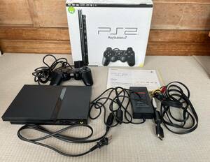 PS2 PlayStation 2 SCPH-70000CB charcoal * black present condition goods 