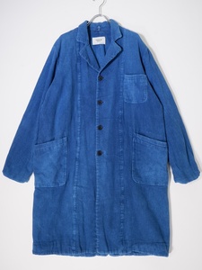 YAECA WRITE/ヤエカライト INDIGO SHOP COAT インディゴコットンショップコート [MCTA74972]